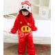 Red Pig Kigurumi Onesies Pajamas Costumes for Boys & Girls