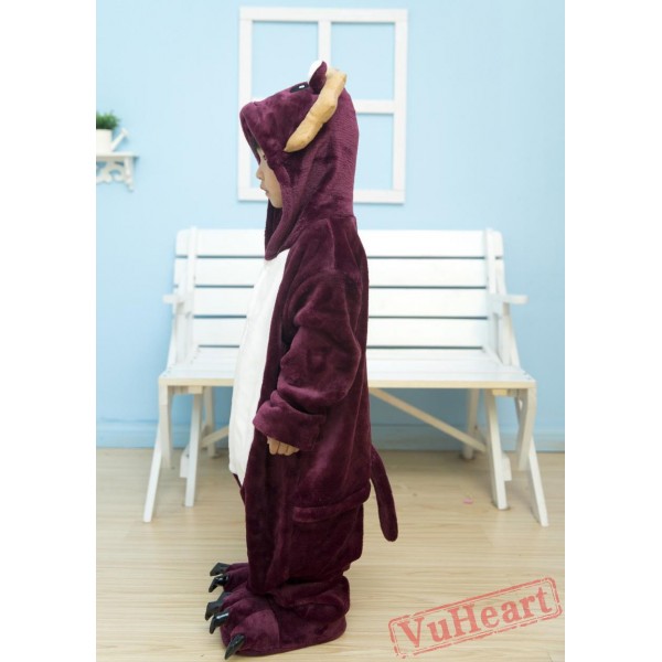 Purple Lion Kigurumi Onesies Pajamas Costumes for Boys & Girls