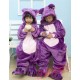 Purple Cow Kigurumi Onesies Pajamas Costumes for Boys & Girls Winter