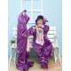 Purple Cow Kigurumi Onesies Pajamas Costumes for Boys & Girls Winter