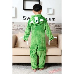 Monster Inc Mike Wazowski Kigurumi Onesies Pajamas Costumes for Boys & Girls