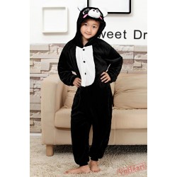 Black Pig Kigurumi Onesies Pajamas Costumes for Boys & Girls Halloween