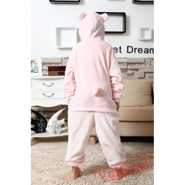 Pink Pig Kigurumi Onesies Pajamas Costumes for Boys & Girls Halloween