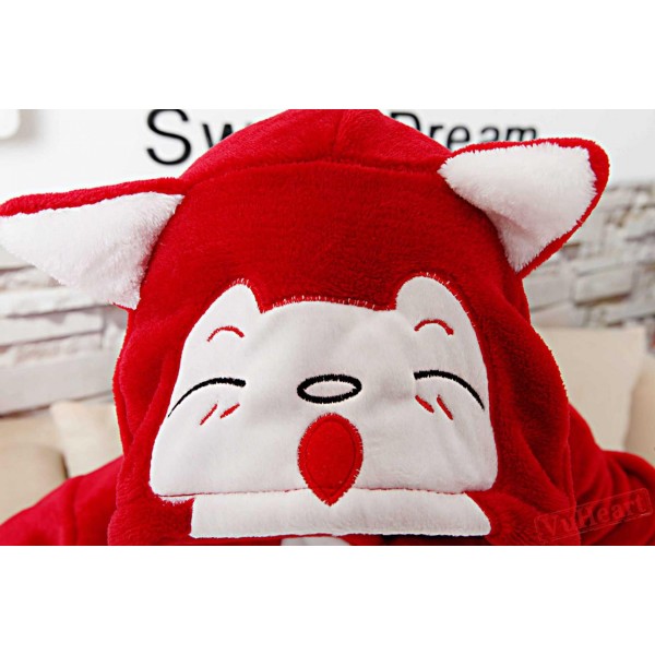 Red Fox Kigurumi Onesies Pajamas Costumes for Boys & Girls Winter