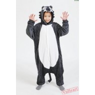 Grey Wolf Kigurumi Onesies Pajamas Costumes for Boys & Girls Winter