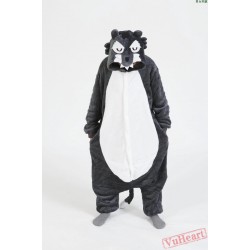 Grey Wolf Kigurumi Onesies Pajamas Costumes for Boys & Girls Winter