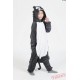 Grey Wolf Kigurumi Onesies Pajamas Costumes for Boys & Girls Winter