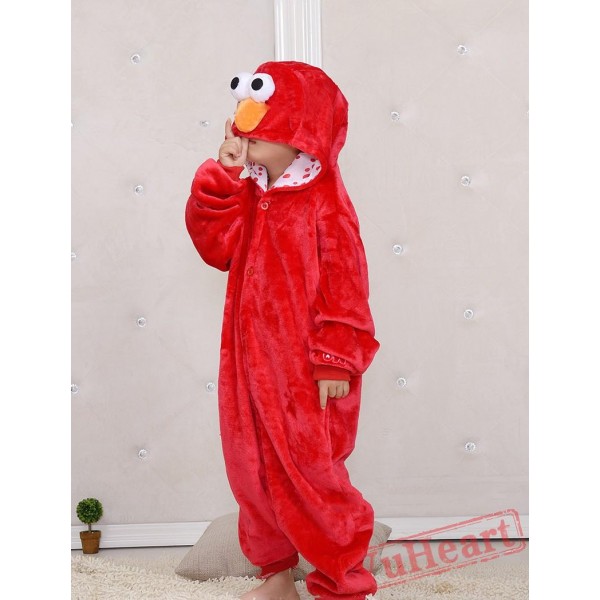 Sesame Street Cookie Red Monster Kigurumi Onesies Pajamas Costumes for Boys & Girls