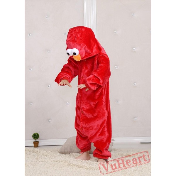 Sesame Street Cookie Red Monster Kigurumi Onesies Pajamas Costumes for Boys & Girls