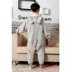 Grey Totoro Kigurumi Onesies Pajamas Costumes for Boys & Girls Winter Pajamas