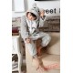 Grey Totoro Kigurumi Onesies Pajamas Costumes for Boys & Girls Winter Pajamas