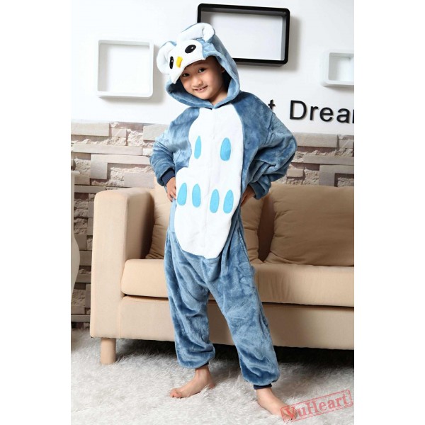 Owl Kigurumi Onesies Pajamas Costumes for Boys & Girls Winter