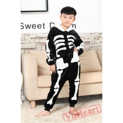 Skeleton Kigurumi Onesies Pajamas Costumes for Boys & Girls