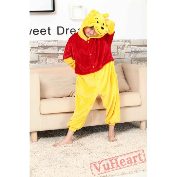 Winnie the Pooh Kigurumi Onesies Pajamas Costumes for Boys & Girls Cartoon