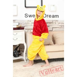 Winnie the Pooh Kigurumi Onesies Pajamas Costumes for Boys & Girls Cartoon