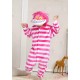 Cartoon Pink Cheshire Cat Kigurumi Onesies Pajamas Costumes for Boys & Girls Winter