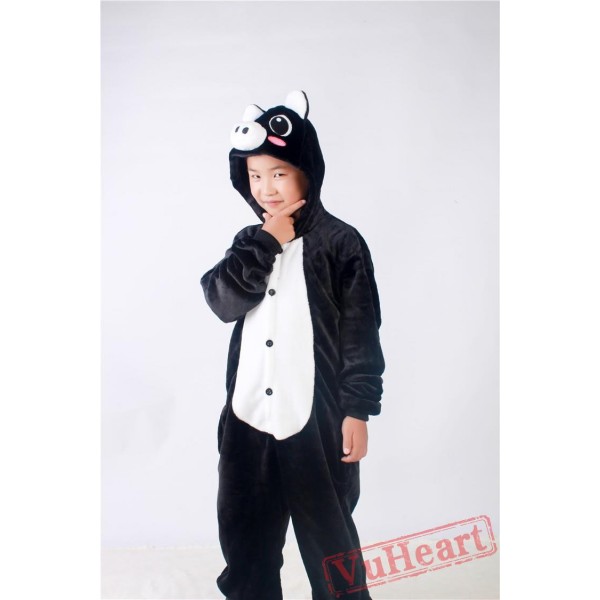 Black Pig Kigurumi Onesies Pajamas Costumes for Boys & Girls