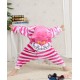 Cartoon Pink Cheshire Cat Kigurumi Onesies Pajamas Costumes for Boys & Girls Winter