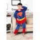 Super Hero Superman Kigurumi Onesies Pajamas Costumes for Boys & Girls Halloween