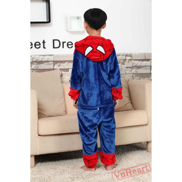 Super Hero Spiderman Kigurumi Onesies Pajamas Costumes for Boys & Girls Winter