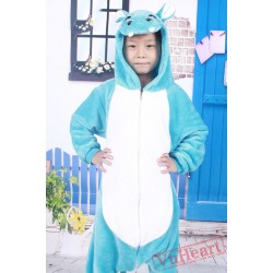 Blue Hippo Kigurumi Onesies Pajamas Costumes for Boys & Girls