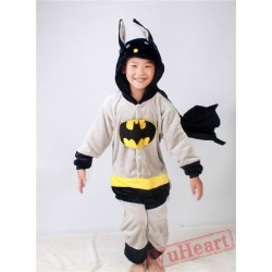 Super Hero Batman Kigurumi Onesies Pajamas Costumes for Boys & Girls Halloween