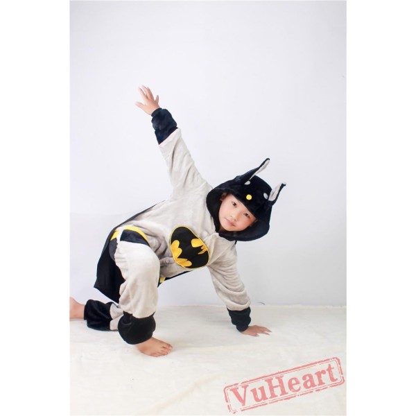 Super Hero Batman Kigurumi Onesies Pajamas Costumes for Boys & Girls Halloween