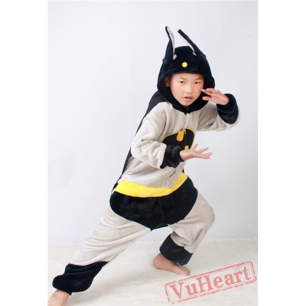 Super Hero Batman Kigurumi Onesies Pajamas Costumes for Boys & Girls Halloween