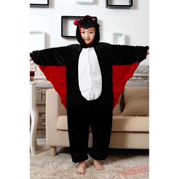 Bat Kigurumi Onesies Pajamas Costumes for Boys & Girls Winter