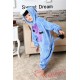 Blue Eeyore Donkey Kigurumi Onesies Pajamas Costumes for Boys & Girls Winter