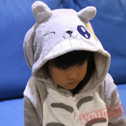 Gray Blink Totoro Kigurumi Onesies Pajamas Costumes for Boys & Girls