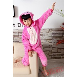 Pink Stitch Kigurumi Onesies Pajamas Costumes for Boys & Girls