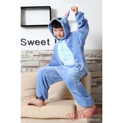 Blue Stitch Kigurumi Onesies Pajamas Costumes for Boys & Girls