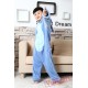 Blue Stitch Kigurumi Onesies Pajamas Costumes for Boys & Girls