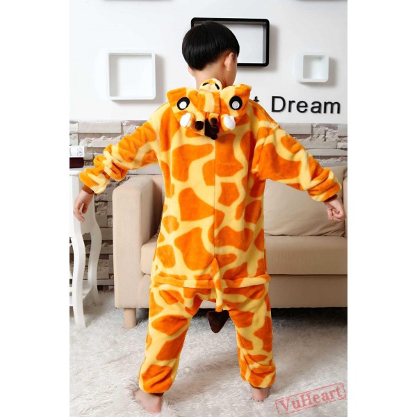 Giraffe Kigurumi Onesies Pajamas Costumes for Boys & Girls