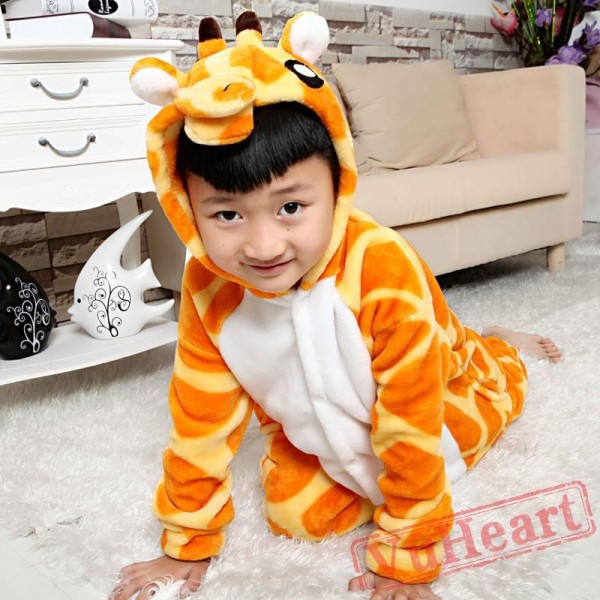 Giraffe Kigurumi Onesies Pajamas Costumes for Boys & Girls