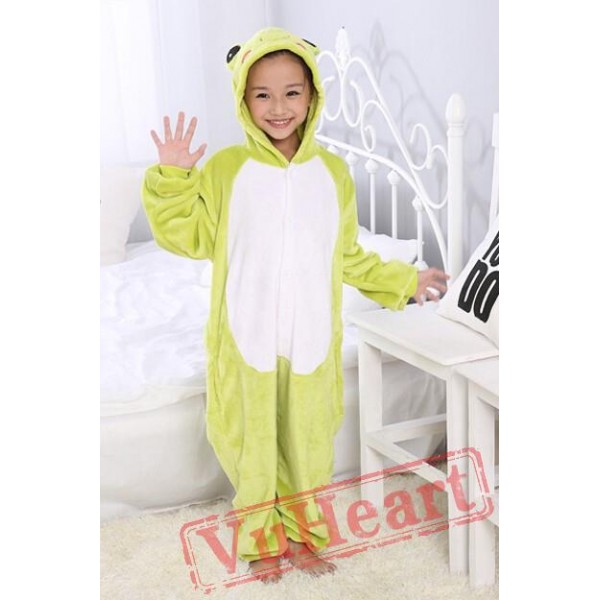 Frog Kigurumi Onesies Pajamas Costumes for Boys & Girls