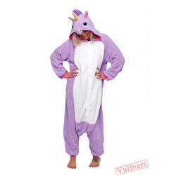 Purple Unicorn Kigurumi Onesies Pajamas Costumes for Women & Men