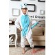 Blue Unicorn Kigurumi Onesies Pajamas Costumes for Boys & Girls Winter