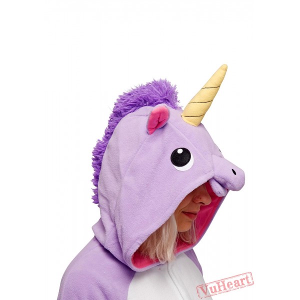 Purple Unicorn Kigurumi Onesies Pajamas Costumes for Women & Men