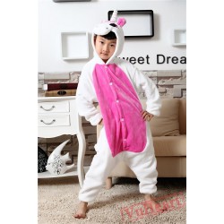Pink Unicorn Kigurumi Onesies Pajamas Costumes for Boys & Girls Winter