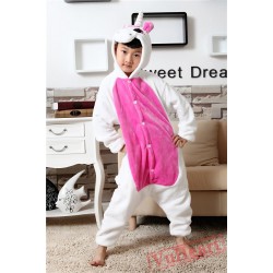 Pink Unicorn Kigurumi Onesies Pajamas Costumes for Boys & Girls Winter