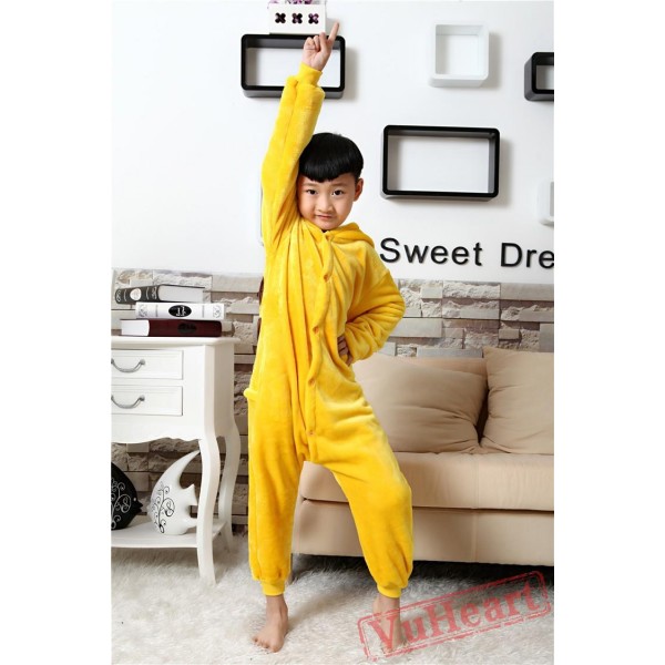 Pikachu Warm Kigurumi Onesies Pajamas Costumes for Boys & Girls