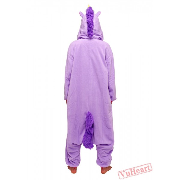 Purple Unicorn Kigurumi Onesies Pajamas Costumes for Women & Men