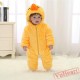 Yellow Duck Kigurumi Onesies Winter Toddler Pajamas for Baby