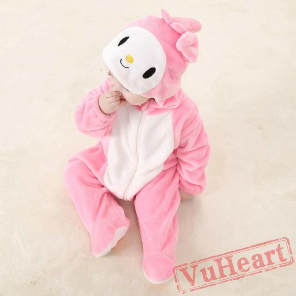 Rabbit Bunny Pink Kigurumi Onesies Pajamas Costumes for Baby