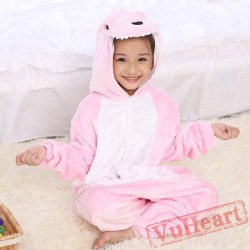 Pink Dinosaur Kigurumi Onesies Pajamas Costumes for Boys & Girls