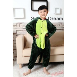Green Dinosaur Kigurumi Onesies Pajamas Costumes for Boys & Girls