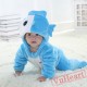 Pisces Blue Fish Kigurumi Onesies Pajamas Costumes Toddler Pajamas for Baby