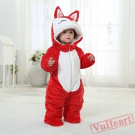 Red Fox Kigurumi Onesies Winter Pajamas for Baby